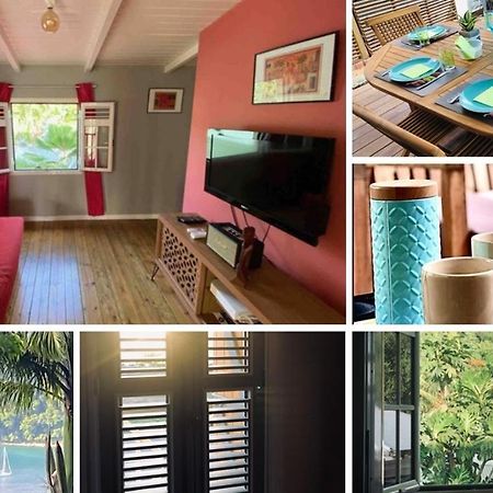 Habitation Baliache - Maison Creole Avec Jardin Privatif, Plage A 200M Deshaies Dış mekan fotoğraf