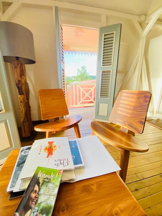 Habitation Baliache - Maison Creole Avec Jardin Privatif, Plage A 200M Deshaies Dış mekan fotoğraf
