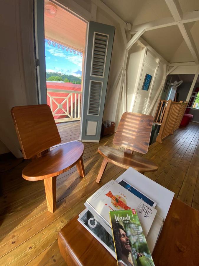 Habitation Baliache - Maison Creole Avec Jardin Privatif, Plage A 200M Deshaies Dış mekan fotoğraf